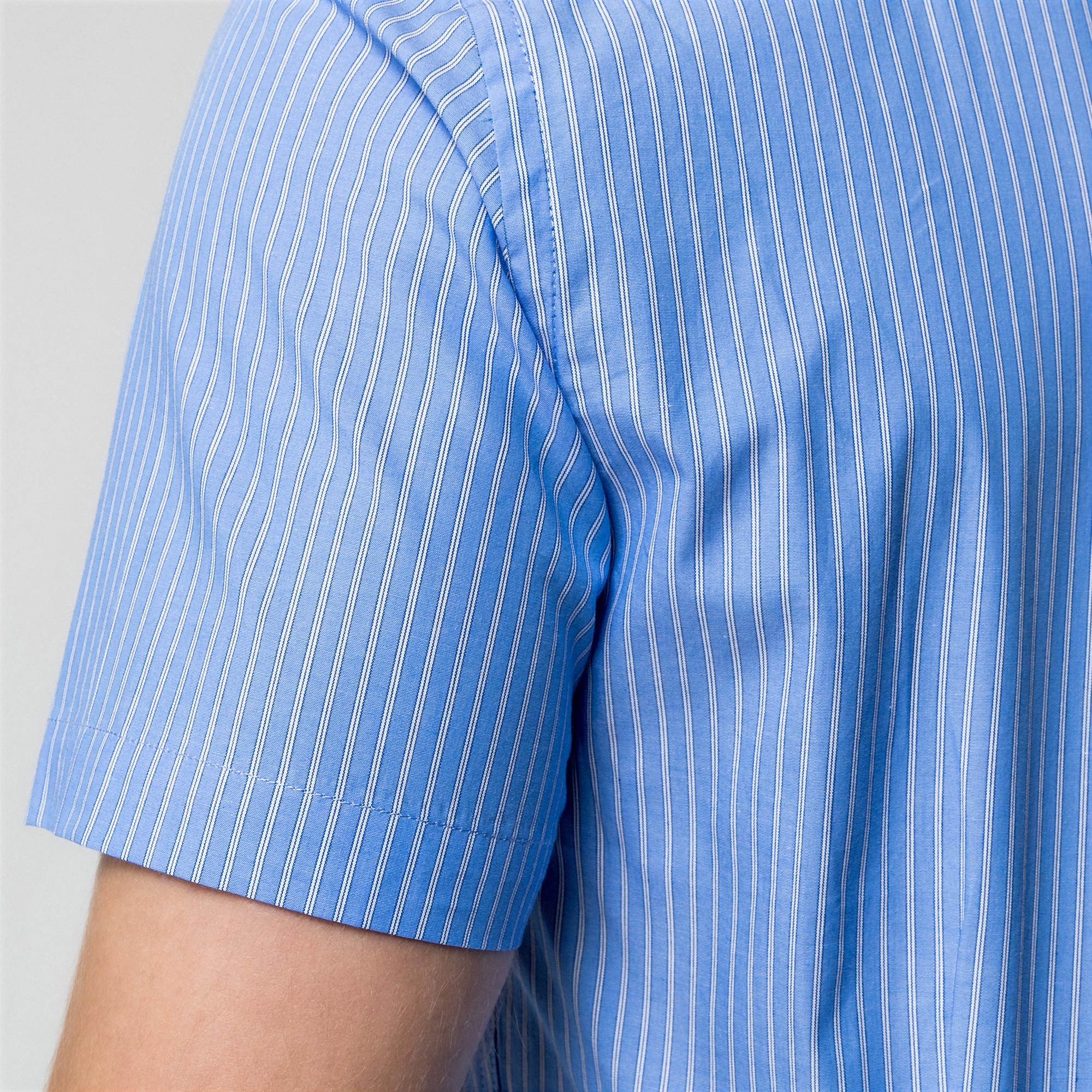 Manor Man Kurzarm Gestreiftes Hemd  