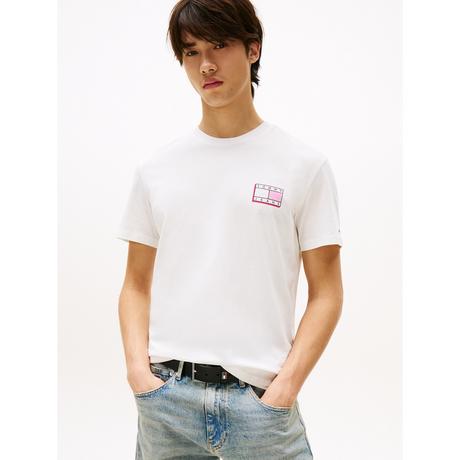 TOMMY JEANS TJM Slim Pop Color Flag Tee  