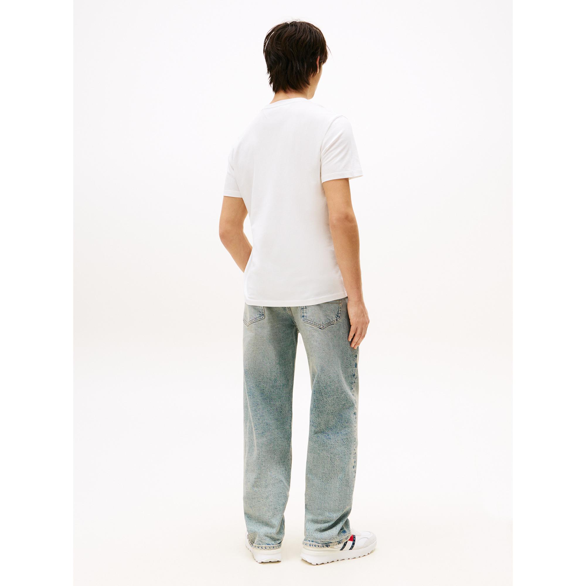 TOMMY JEANS TJM Slim Pop Color Flag Tee  