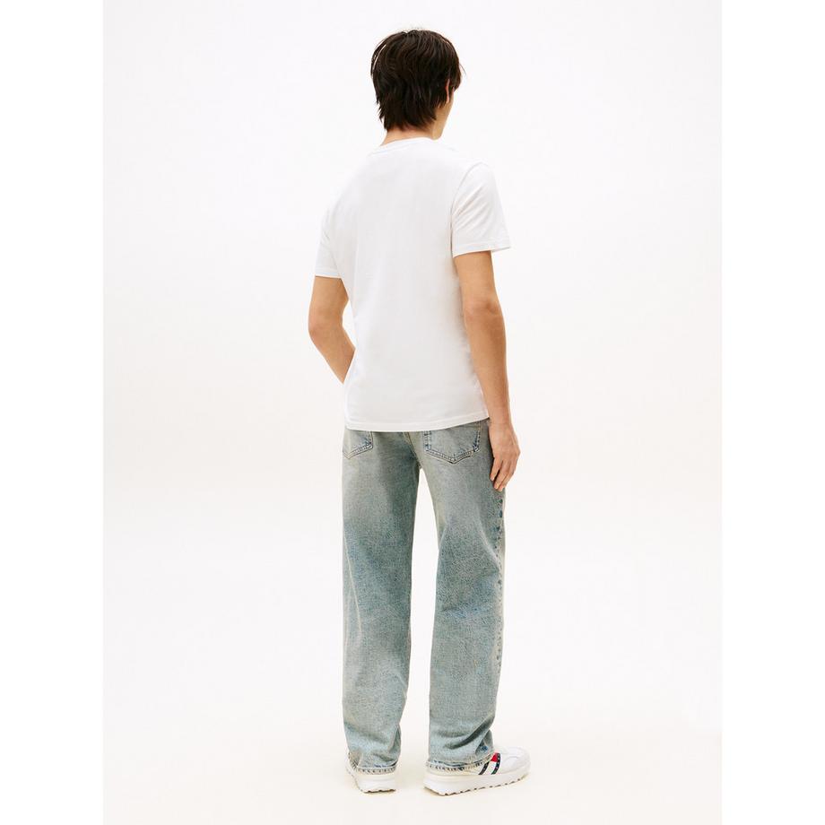 TOMMY JEANS TJM Slim Pop Color Flag T-Shirt  