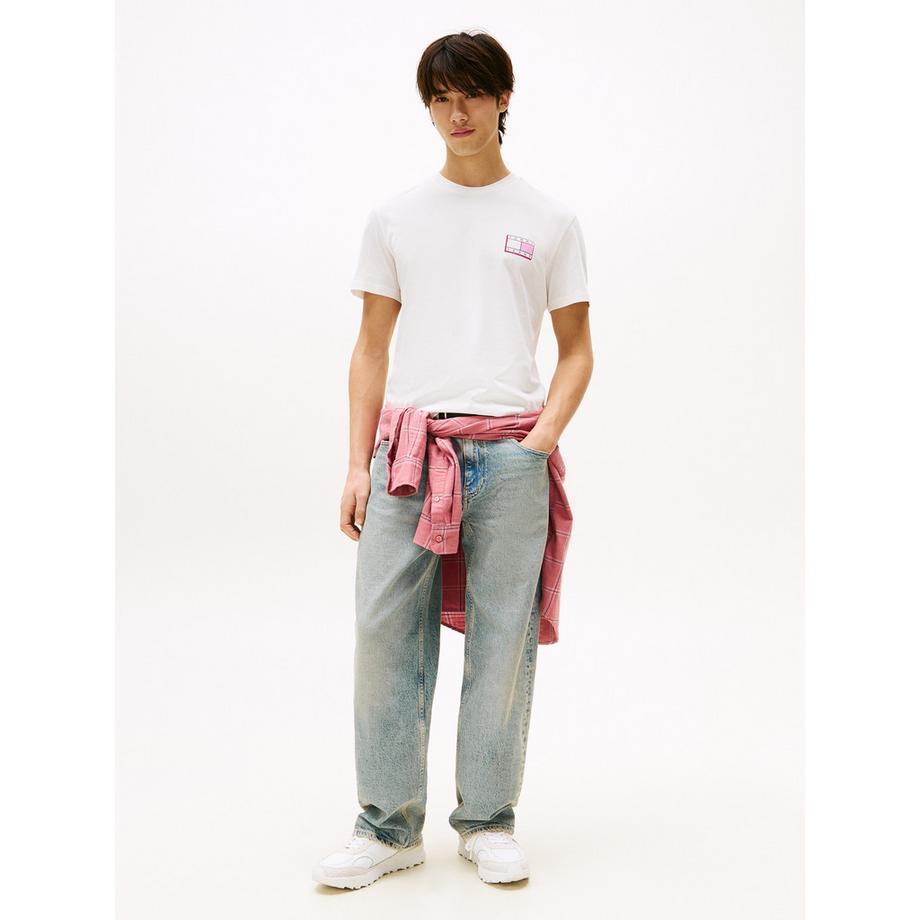 TOMMY JEANS TJM Slim Pop Color Flag T-Shirt  