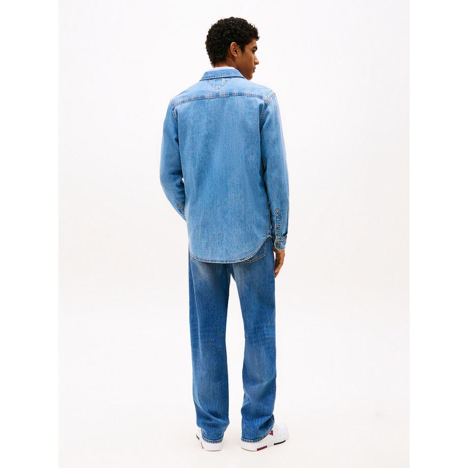 TOMMY JEANS LS Regular Denim Hemd Extended  
