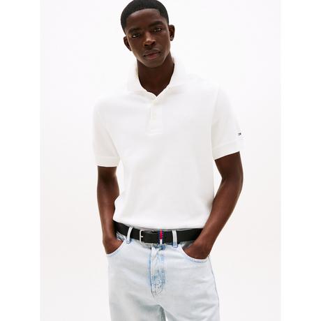 TOMMY JEANS Regular Waffle Script Polo Maniche Corte  