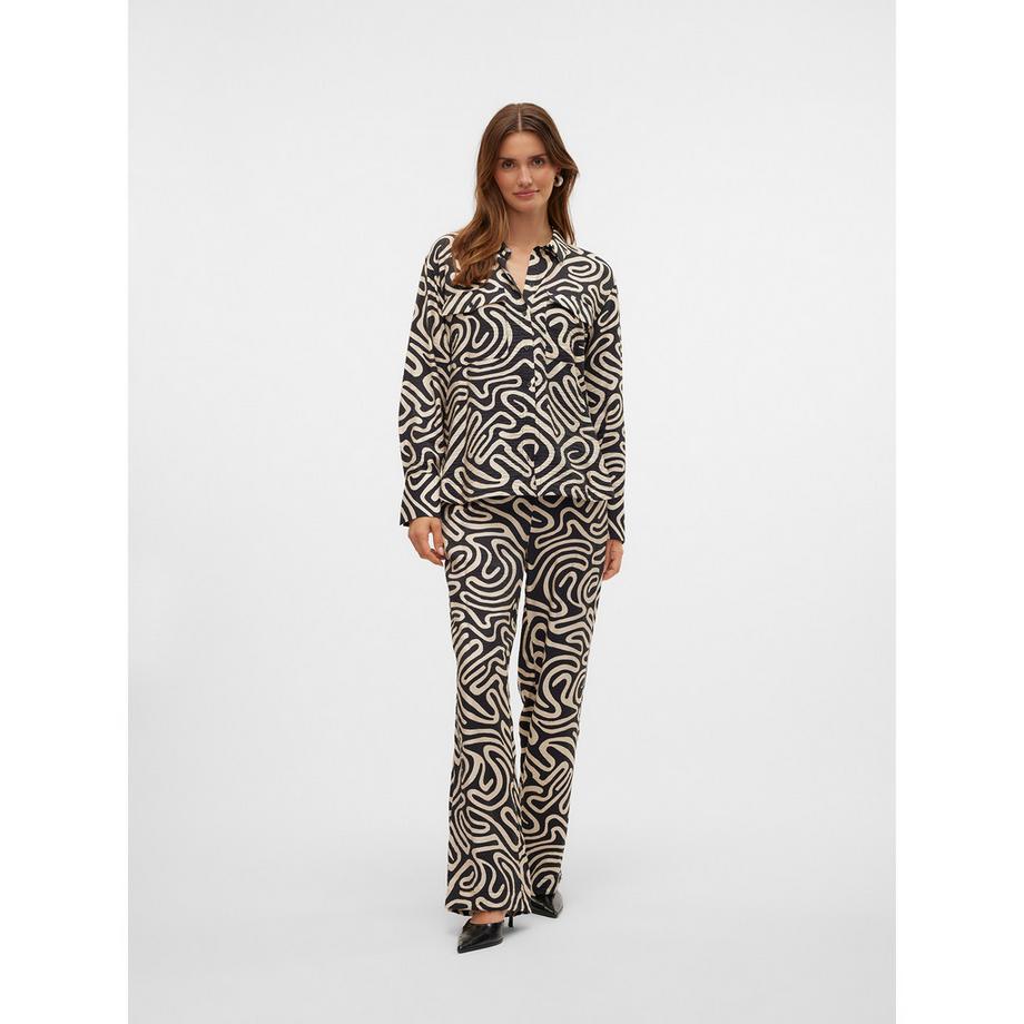 VERO MODA Camicetta maniche lunghe vestibilità regolare con stampa all-over  