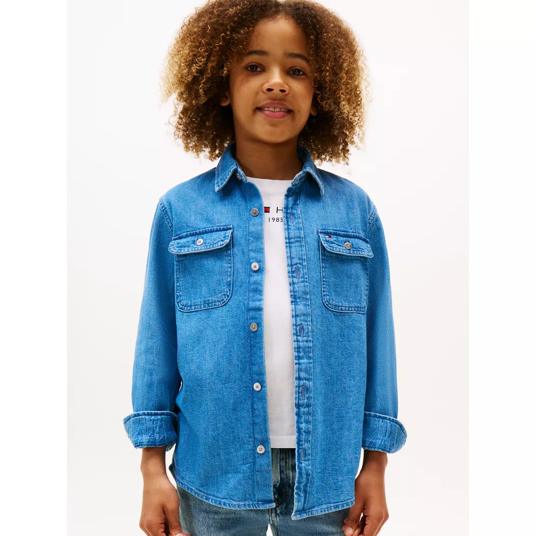 Tommy Hilfiger - Hemd, 8A, Blau Denim