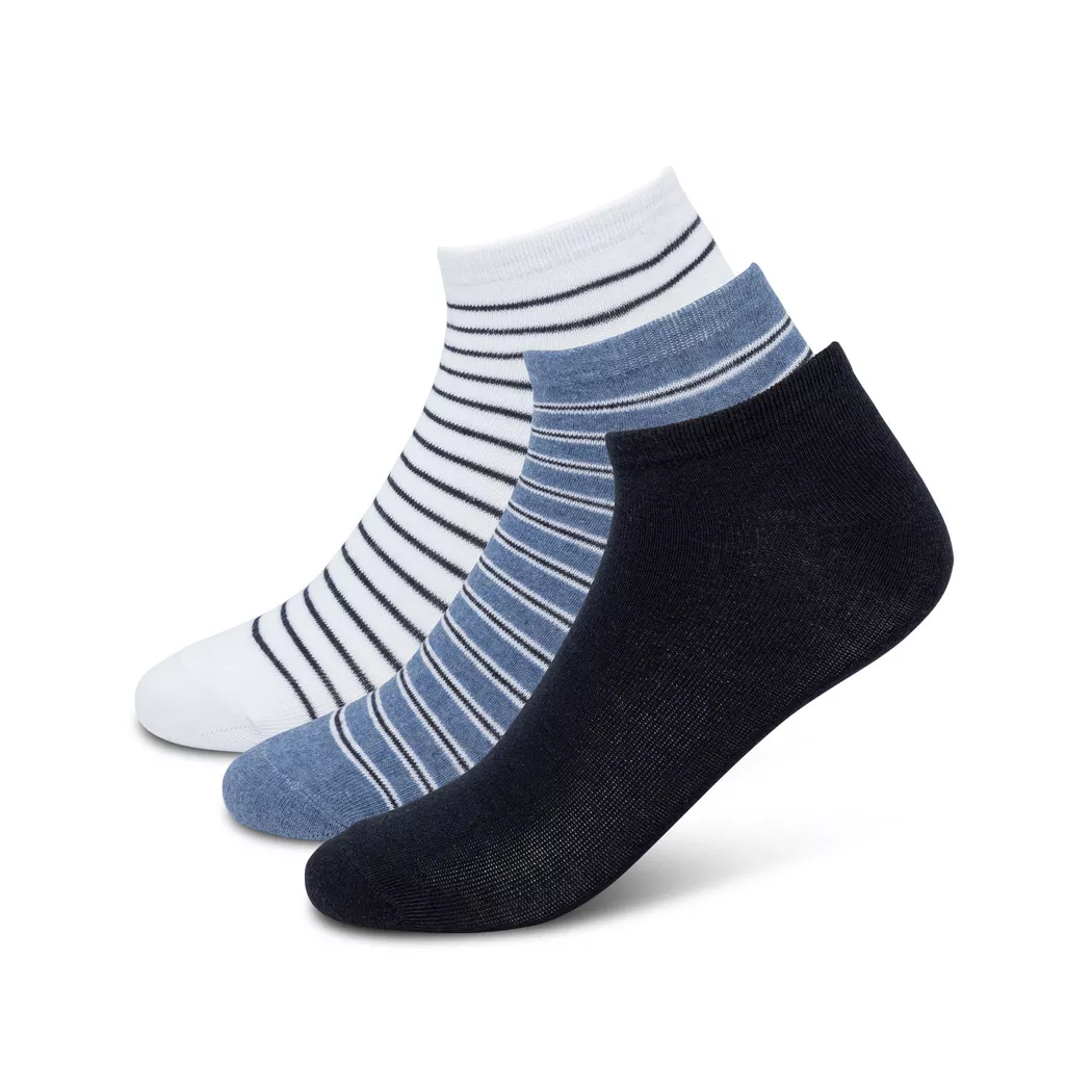 Manor Man - Socken, Sneaker 3Pack, für Herren, Multicolor, Größe 39-42