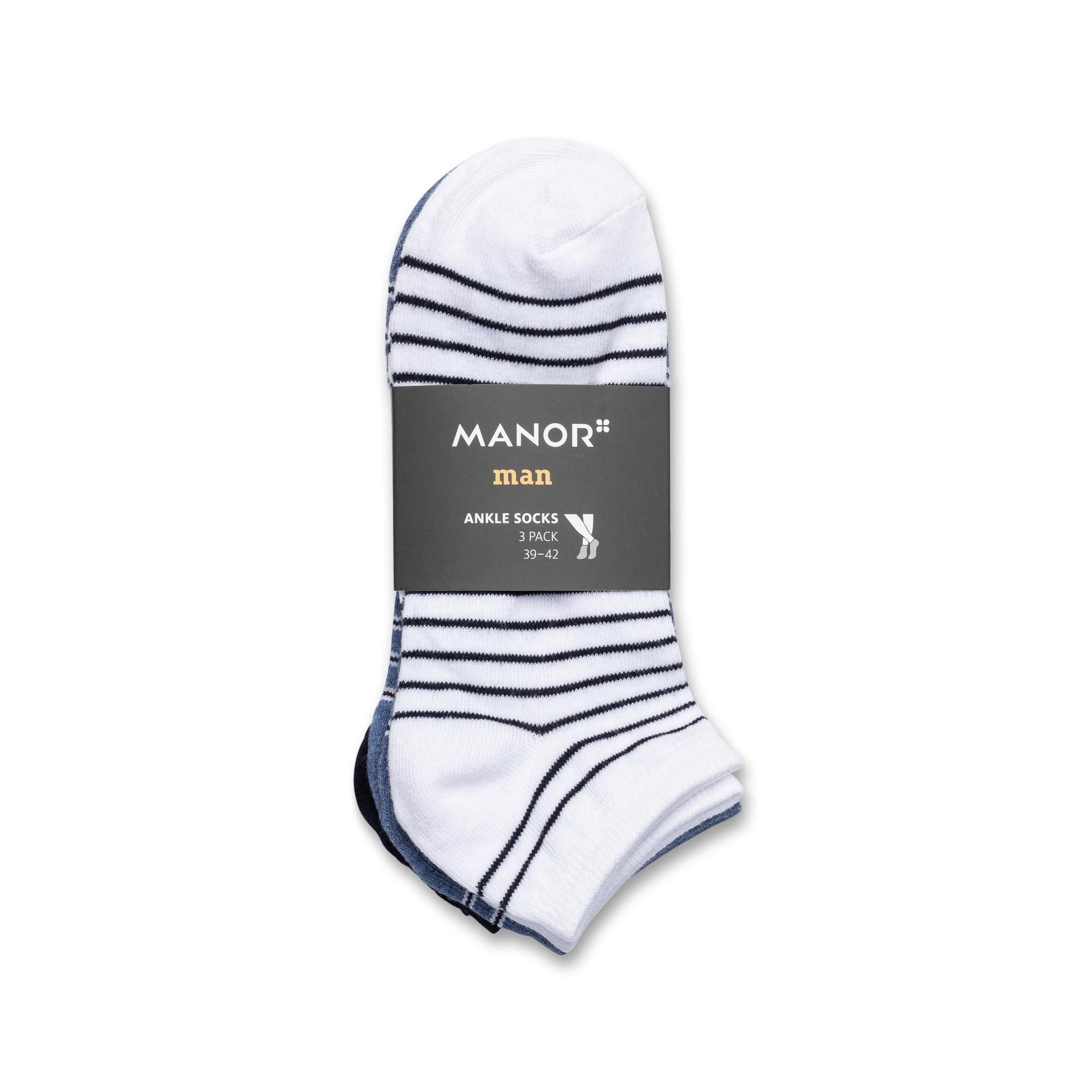 Manor Man Sneaker Socken 3er Pack  