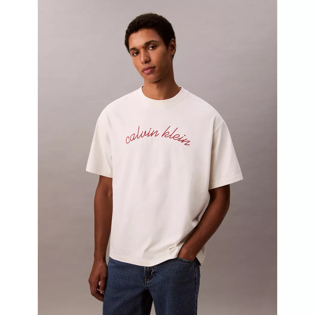 Calvin Klein Jeans - T-Shirt, für Herren, Weiss, Größe L