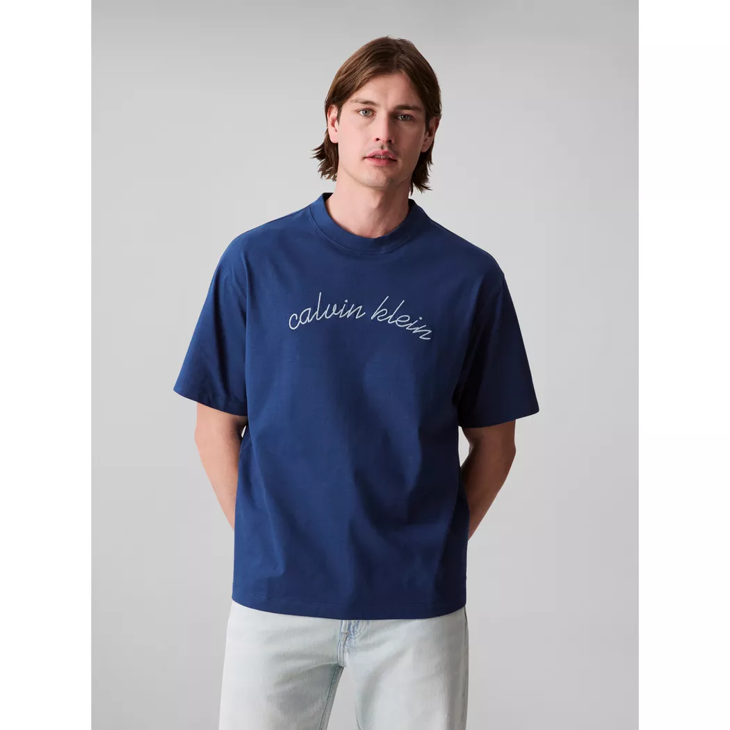 Calvin Klein Jeans - T-Shirt, für Herren, Blau, Größe L