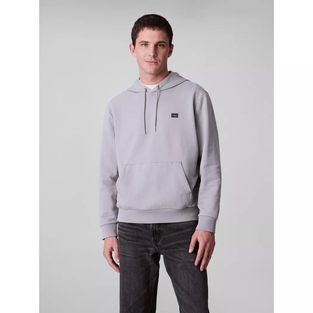 Calvin Klein Jeans Sweat-shirt Monologo 350 Terry Bauhaus Steeple Grey S Homme