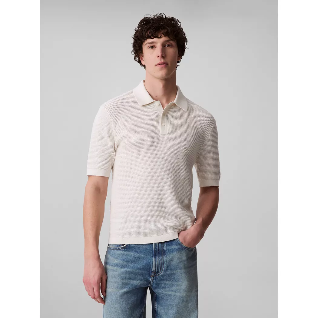 Calvin Klein Jeans - Poloshirt, kurzarm, für Herren, Weiss, Größe XL