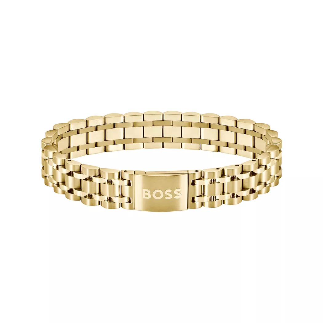 BOSS - Bracelet, Owan, 19cm, Couleur Or