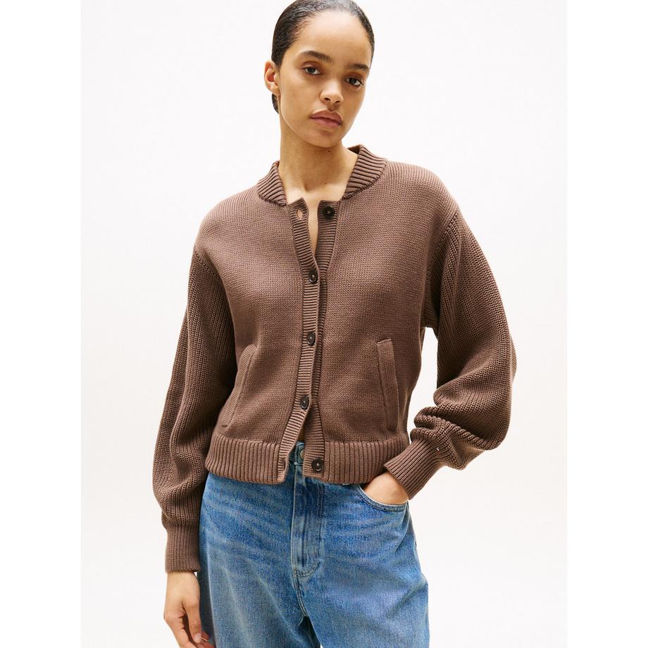 TOMMY HILFIGER Pullover Cardigan Regular Fit Collo Alto  