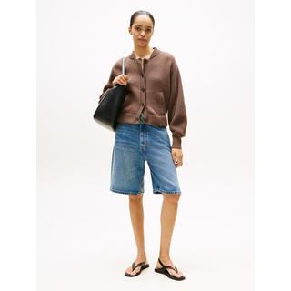 TOMMY HILFIGER Pullover Cardigan Stehkragen Regular Fit  