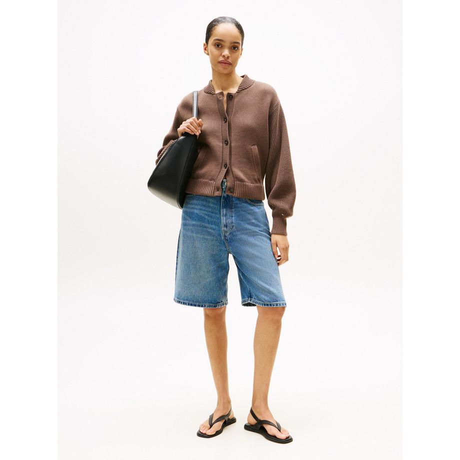 TOMMY HILFIGER Pullover Cardigan Regular Fit Collo Alto  