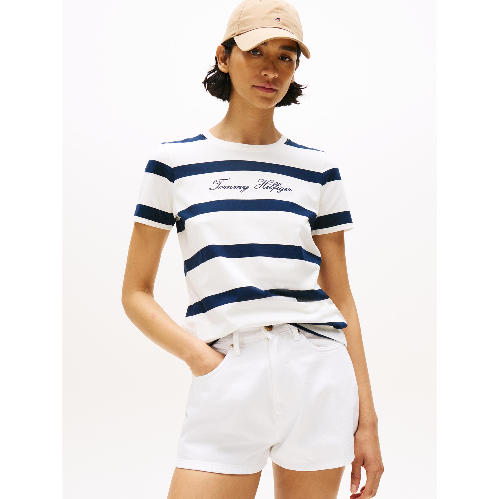 TOMMY HILFIGER T-Shirt mit gesticktem Logo  