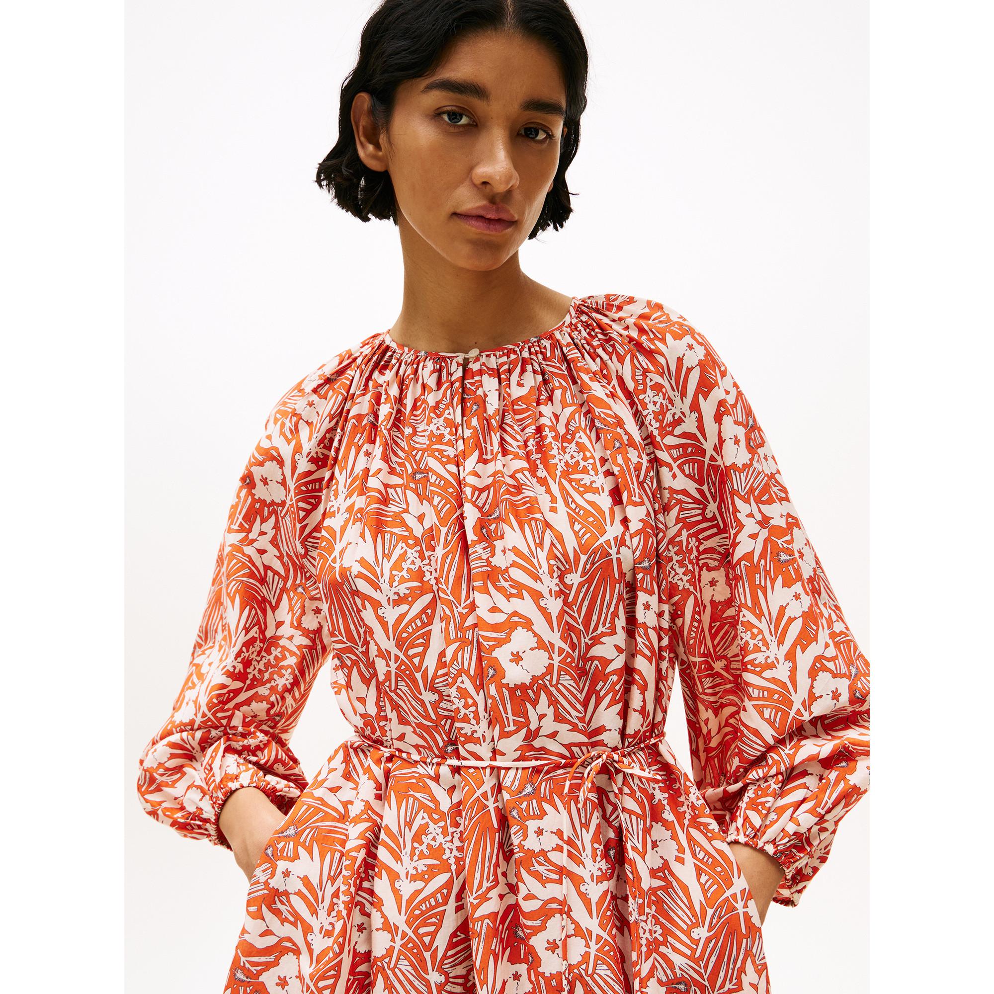 TOMMY HILFIGER Robe Mini Coupe Oversize avec Patte de Boutonnage  