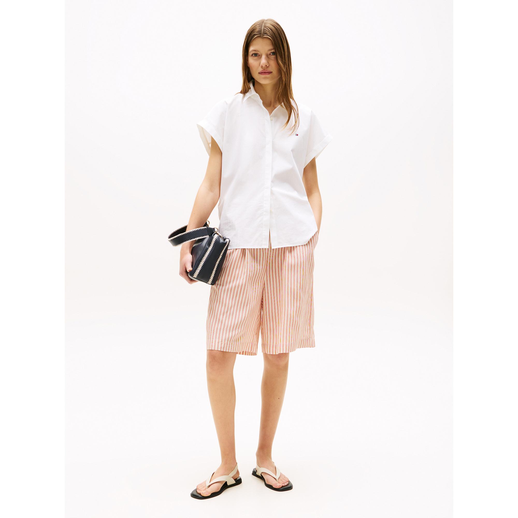 TOMMY HILFIGER Popeline Kurzarmbluse  