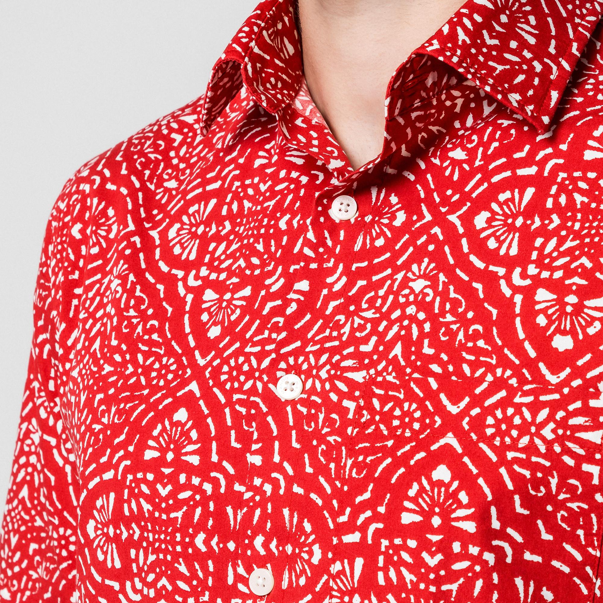 Manor Man Kurzarm Hemd All-Over-Print  