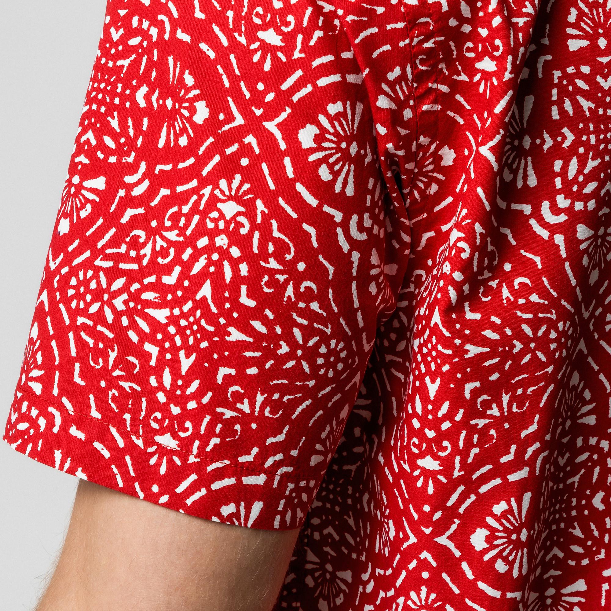 Manor Man Kurzarm Hemd All-Over-Print  