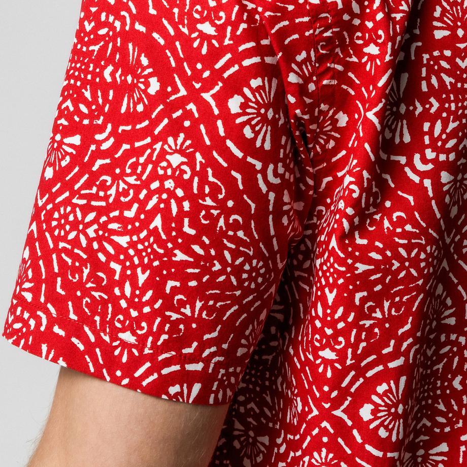 Manor Man Kurzarmhemd All-Over-Print  