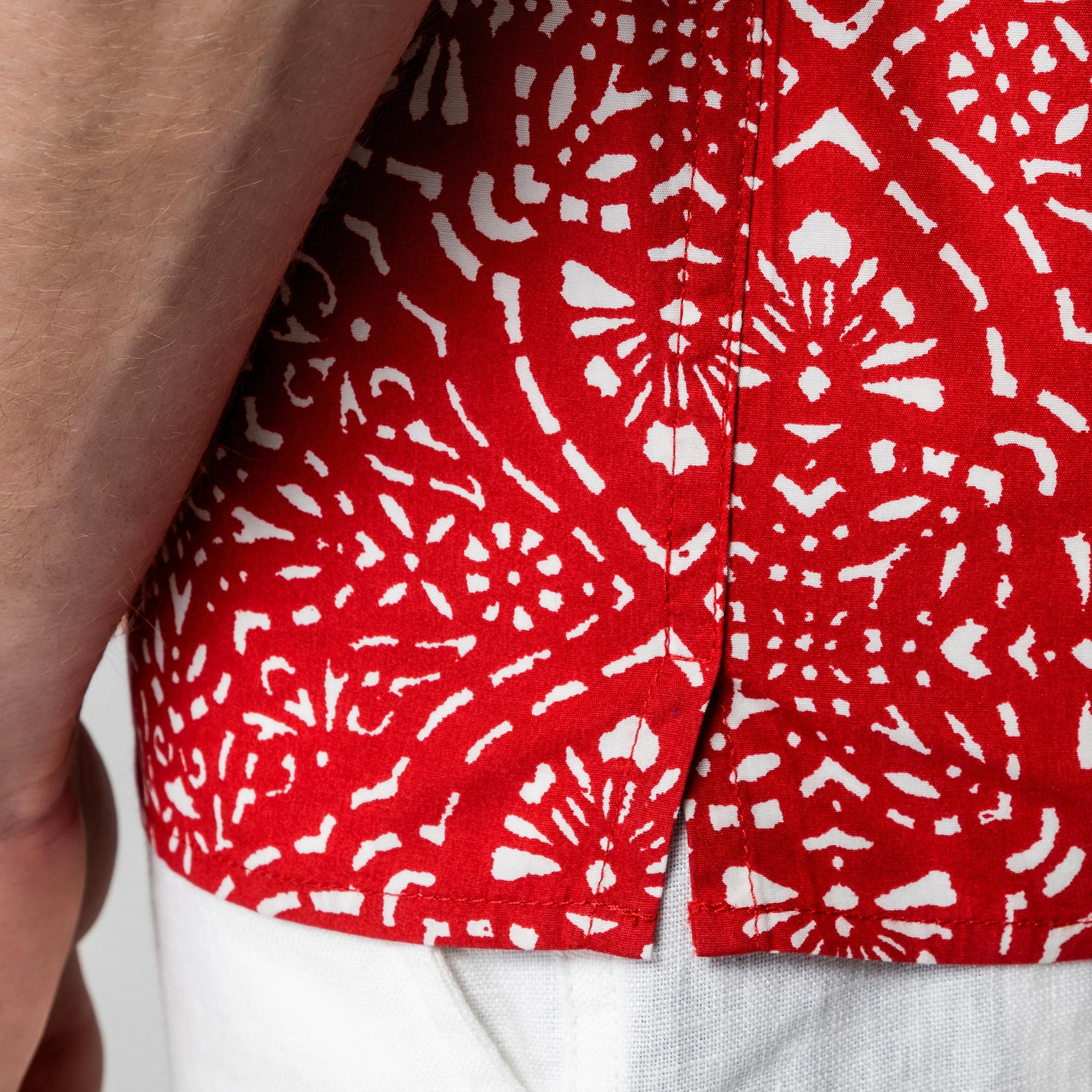 Manor Man Kurzarm Hemd All-Over-Print  