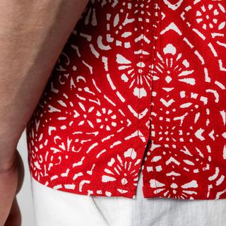 Manor Man Kurzarm Hemd All-Over-Print  