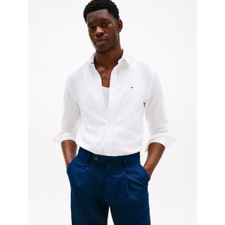 TOMMY HILFIGER Dobby Structure Regular Fit Langarmhemd  