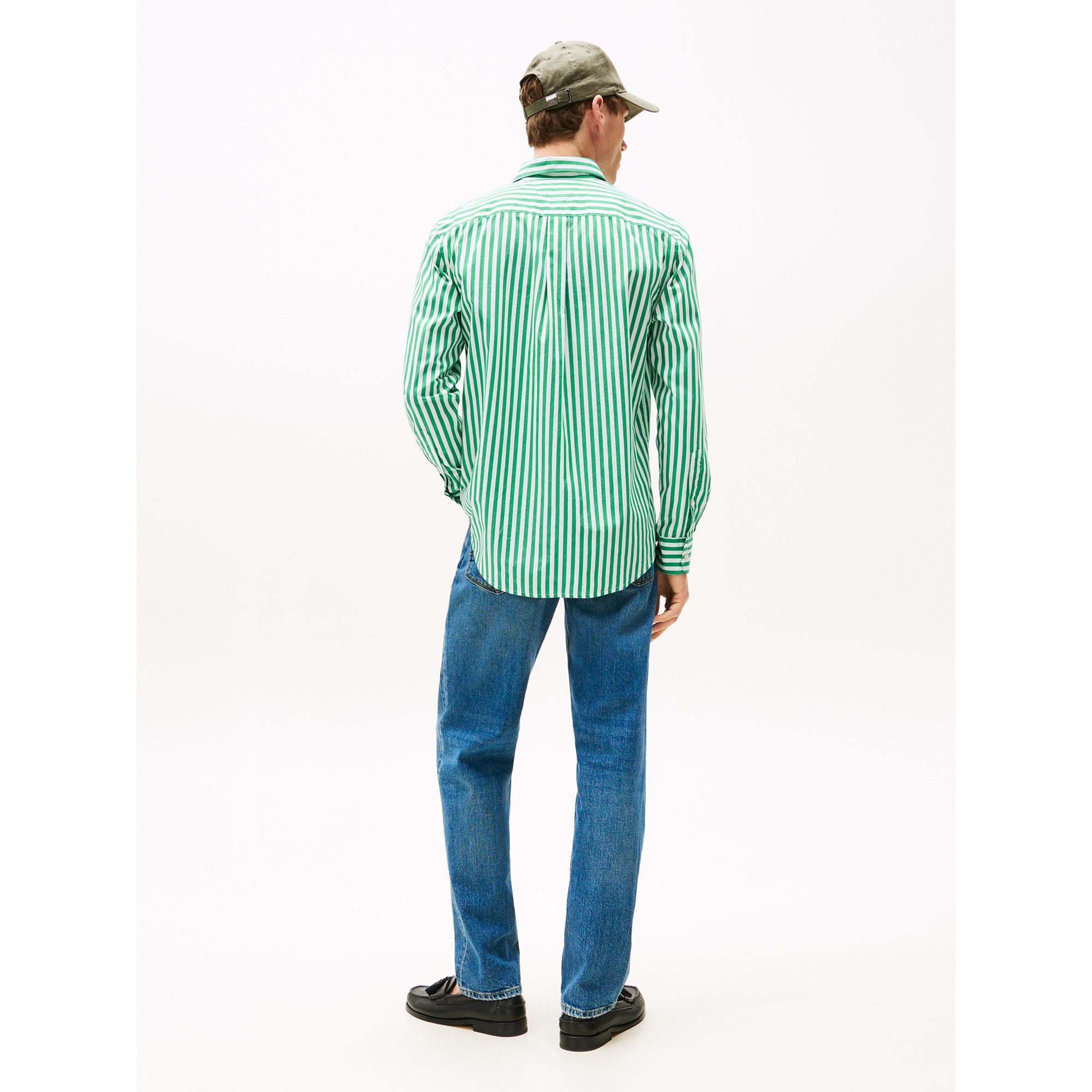 TOMMY HILFIGER Flex Poplin Bold Stripe Chemise  