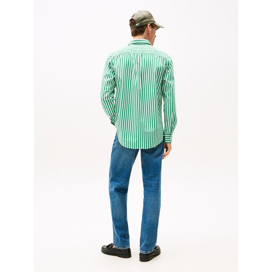 TOMMY HILFIGER Flex Poplin Bold Stripe Chemise  