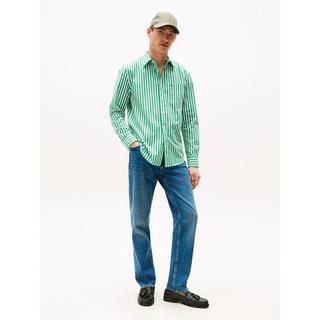 TOMMY HILFIGER Flex Poplin Bold Stripe Chemise  