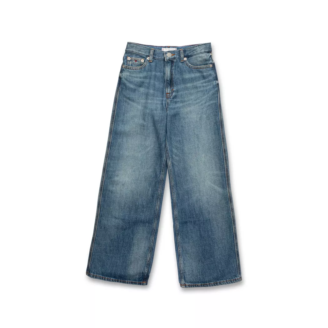 5-Pocket-Jeans TOMMY HILFIGER "ARCHIVE LIGHT BLUE JEANS", Jungen, Gr. 16 (176), N-Gr, lightused, Denim/Jeans, Obermaterial: 61% Baumwolle, 39% Lyocell, unifarben, regular fit lang, Jeans 5-Pocket-Jeans, Kinder bis 16 Jahre, mit Fade-Effekt, regular fit