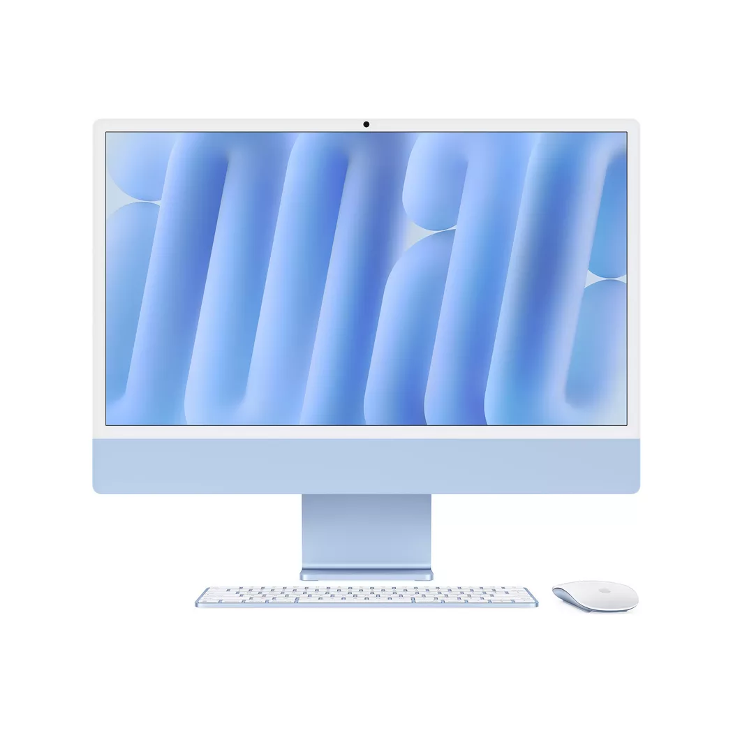 Apple - iMac 24-inch Retina 4.5K,M4/256GB SSD/16GB, Blau, 256 GB