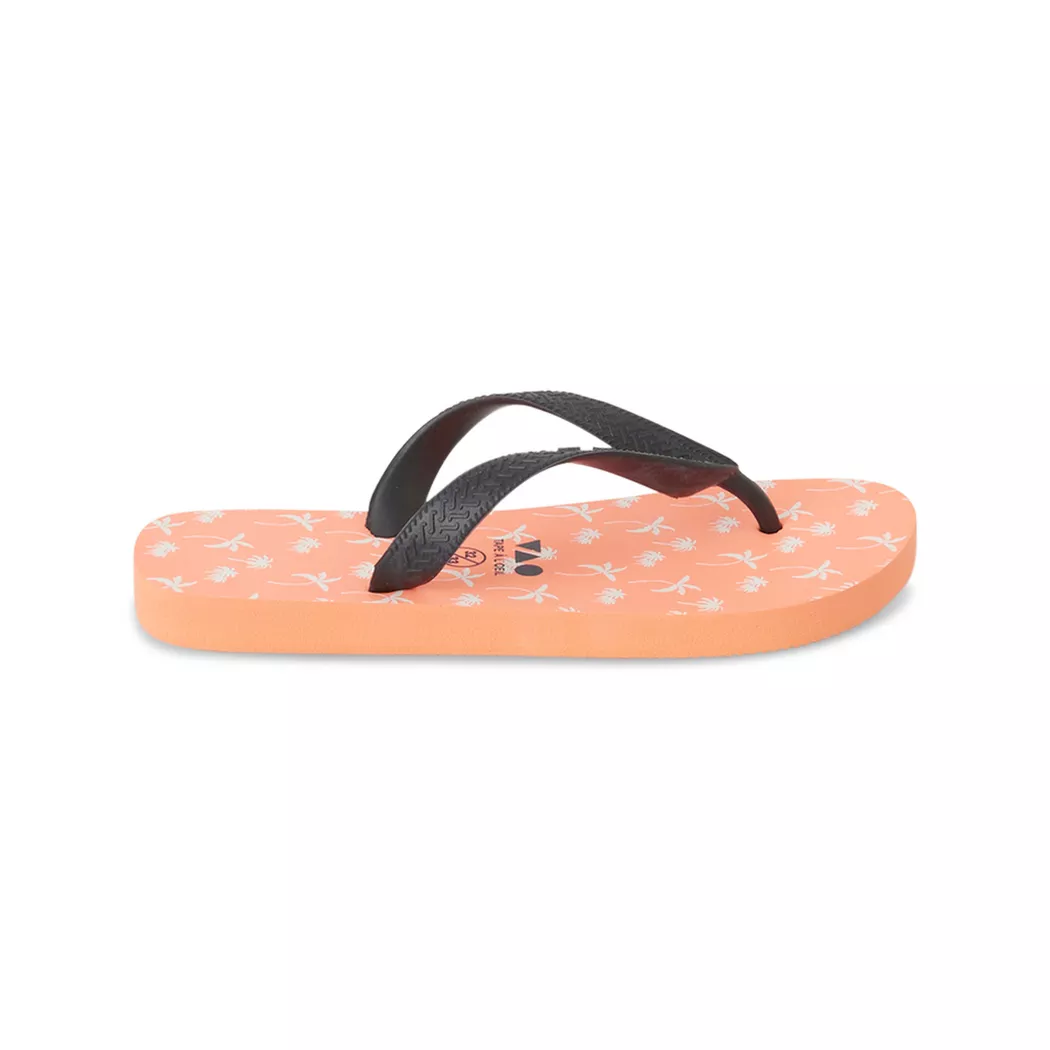 Tape à l'oeil - Flip-Flops, Kinder Flip-Flops mit Palmenmuster, 24/25, Orange