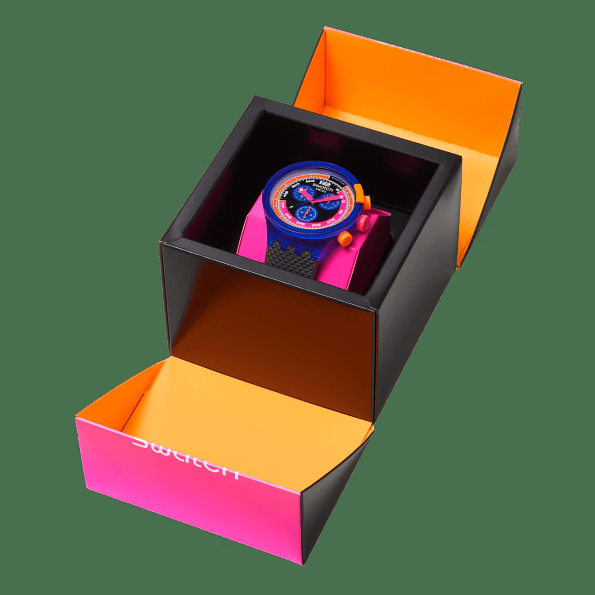 swatch NEON PARTY TO THE MAX Chronographe 