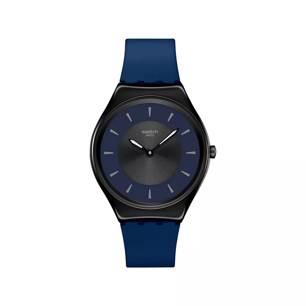Swatch - Analoguhr, Duet At Dusk, 38mm, Dunkelblau