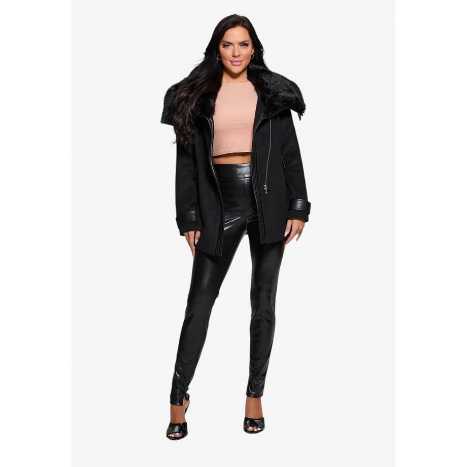 GUESS Prescilla Slim Fit Kunstleder Leggings  