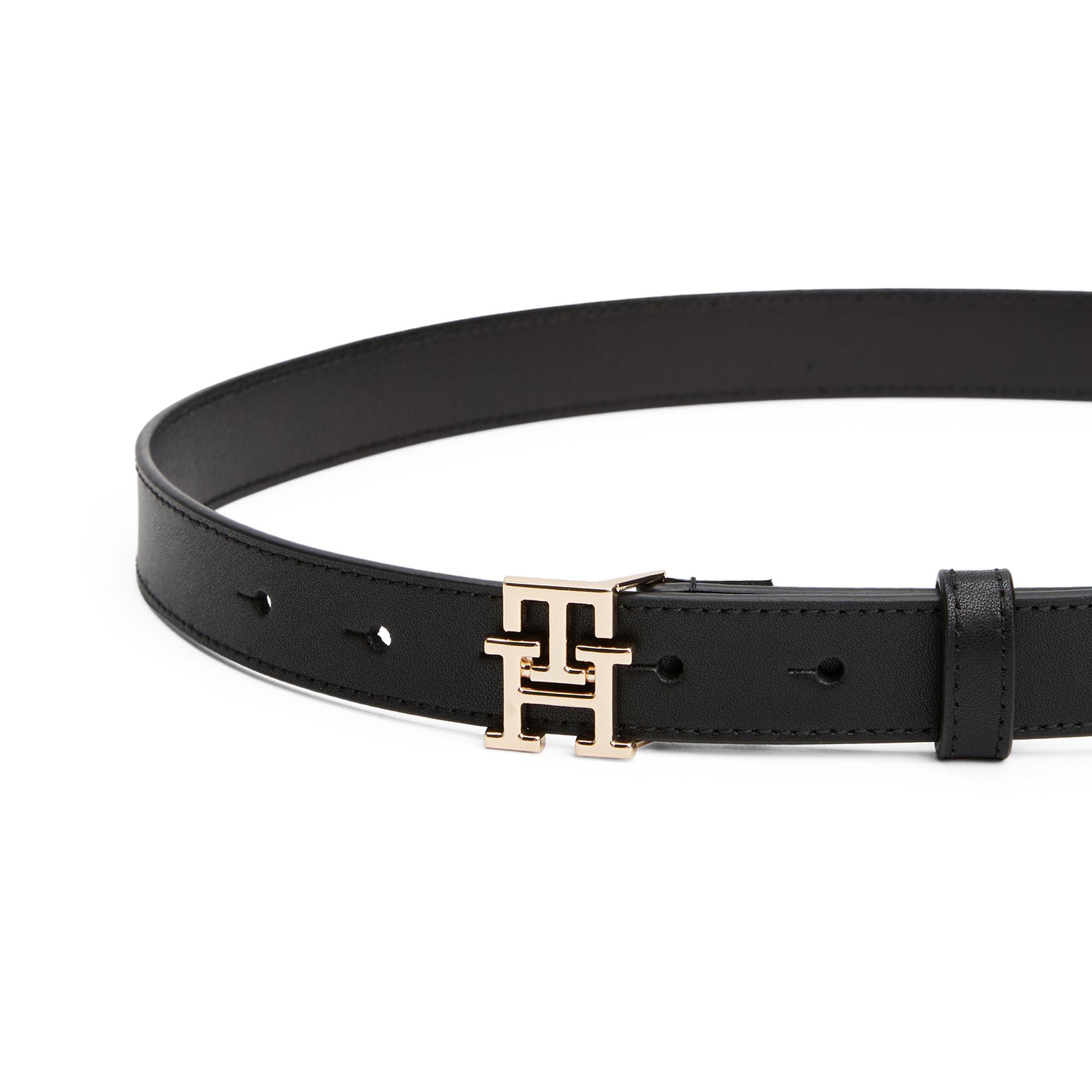 TOMMY HILFIGER Ledergürtel Monogramm-Schnalle  