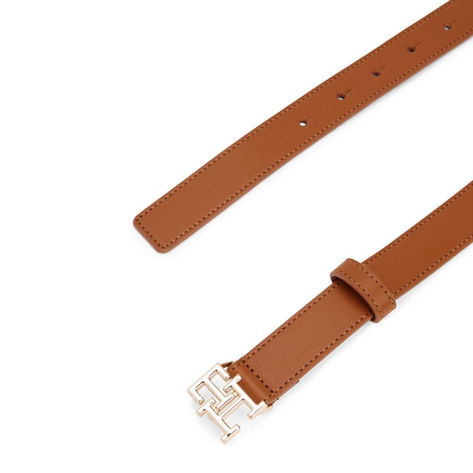 TOMMY HILFIGER Cintura in Pelle Fibbia Monogramma  