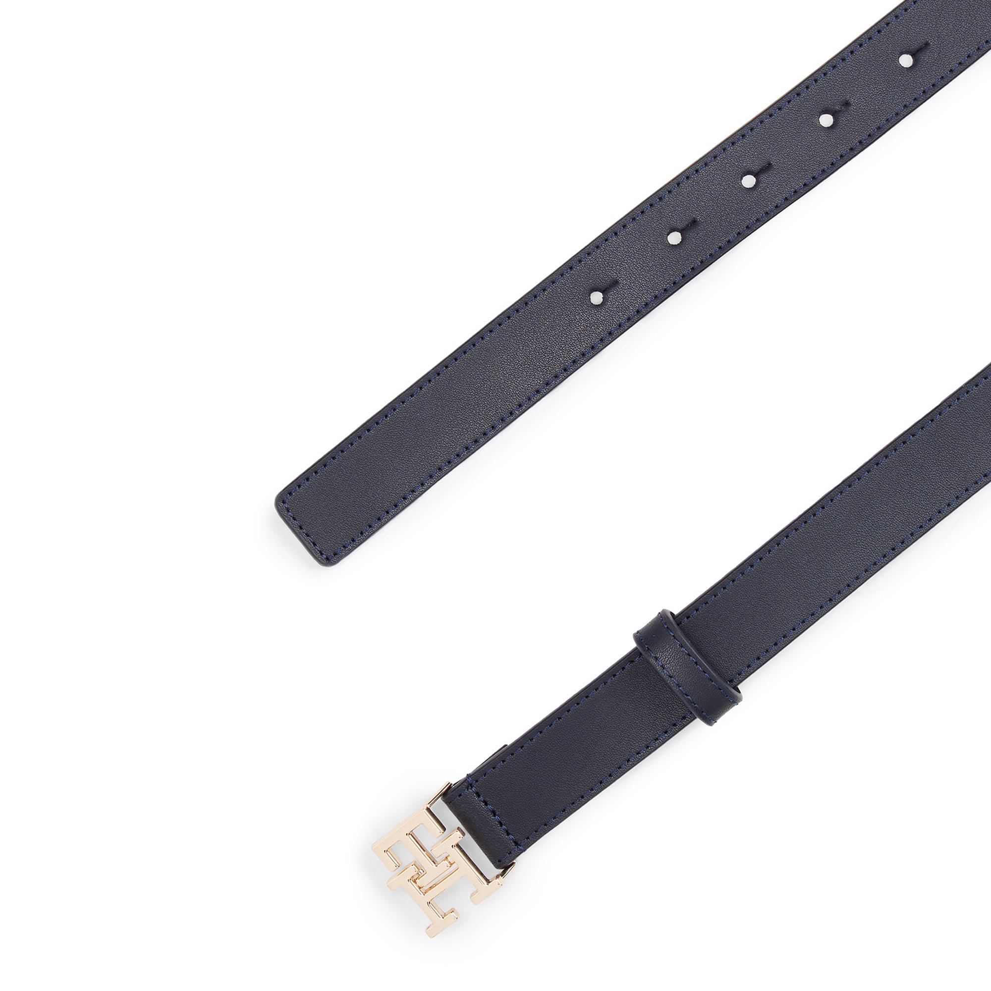 TOMMY HILFIGER Ledergürtel Monogramm-Schnalle  