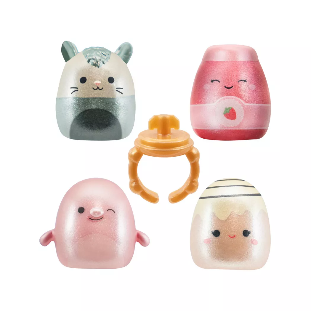 Squishmallows - Squishalongs Ringe, Überraschungspack, 2.5CM, Multicolor