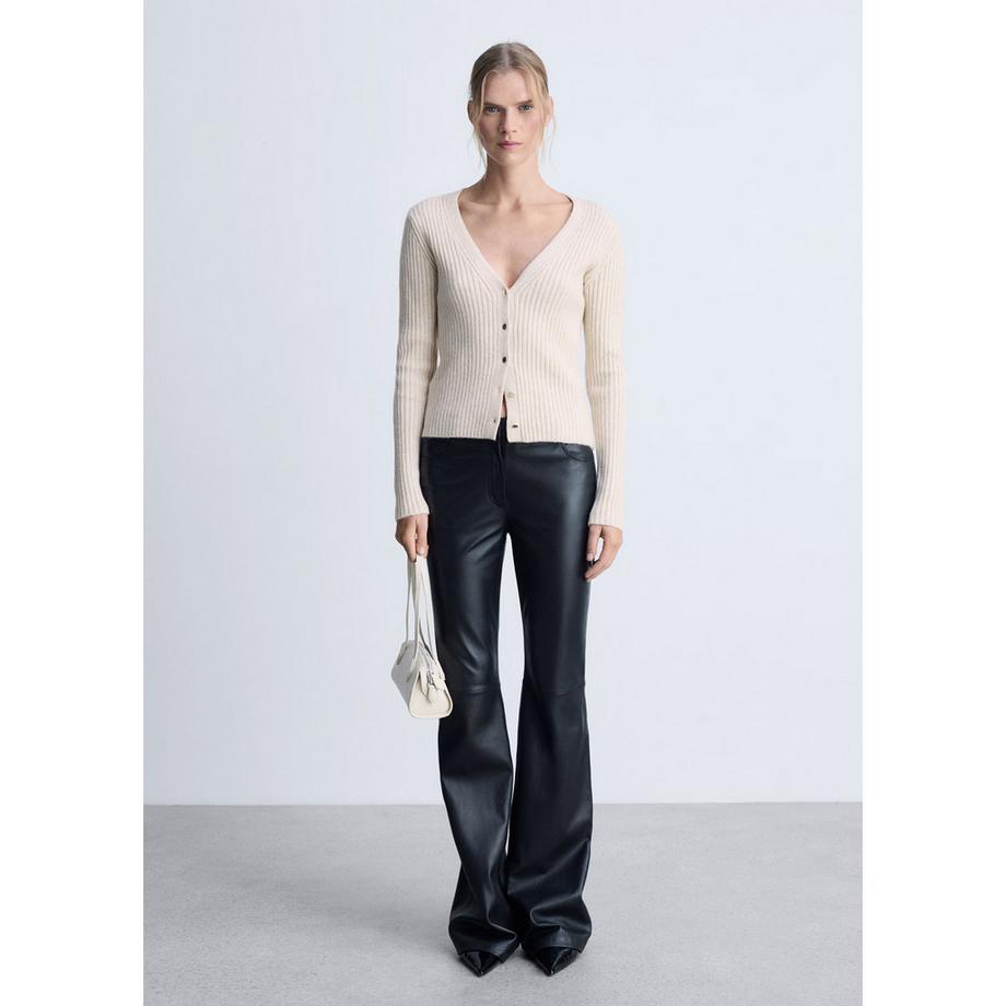 MANGO SEEDS Gerippter Slim Fit Cardigan  