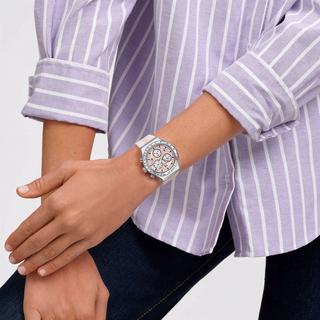 swatch POPPINGLY PINK Chronograph Uhr 