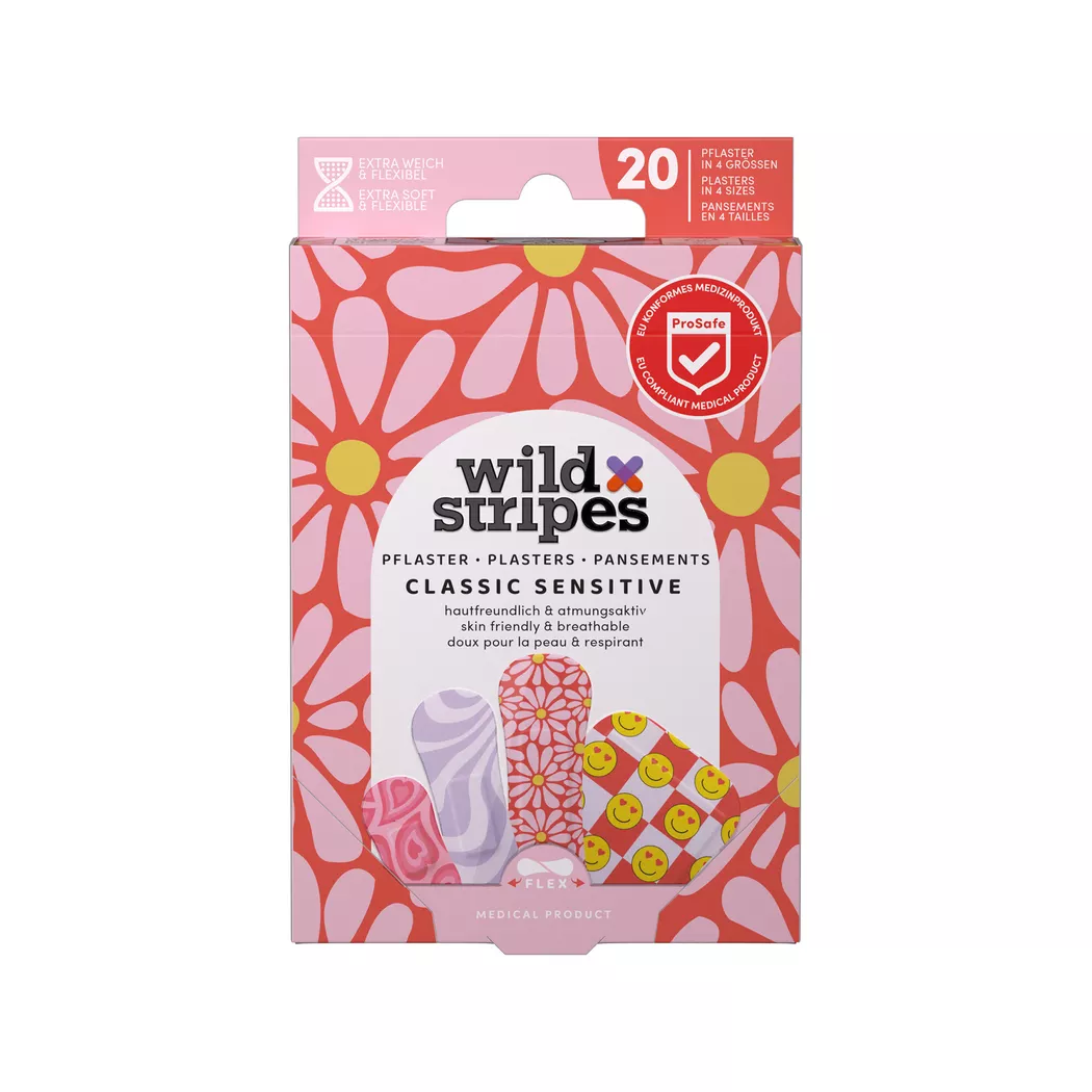 Wild Stripes Classic Sensitive Pastel Fun 20 pcs
