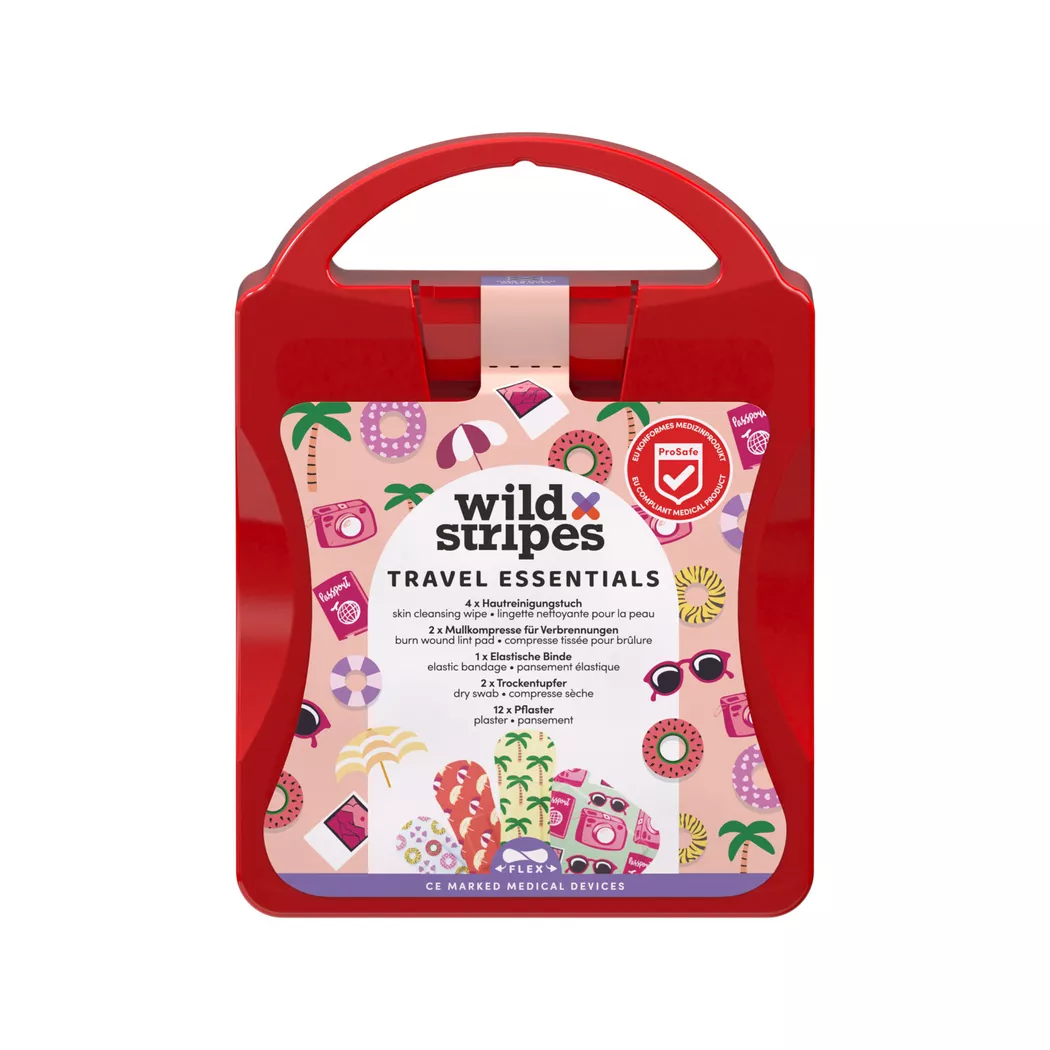 Wild Stripes Reise-Set-Erste-Hilfe Essentials 21 Stück