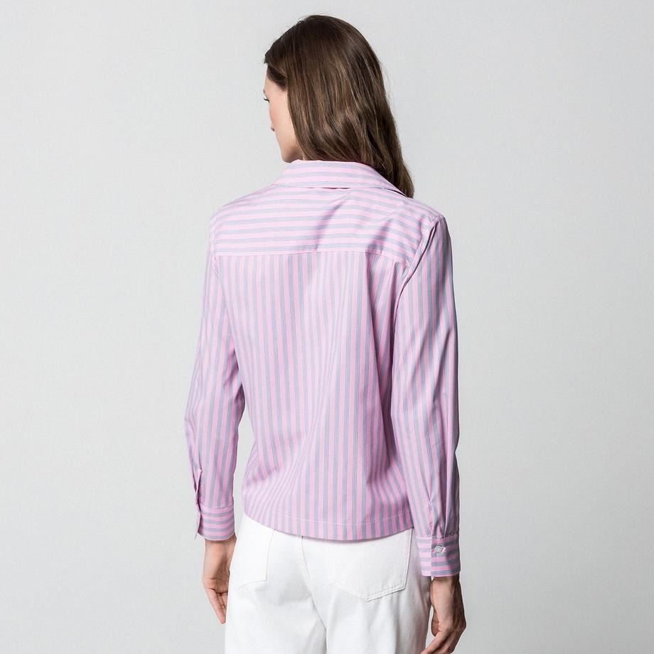 Manor Woman Camicia a Righe Maniche Lunghe  