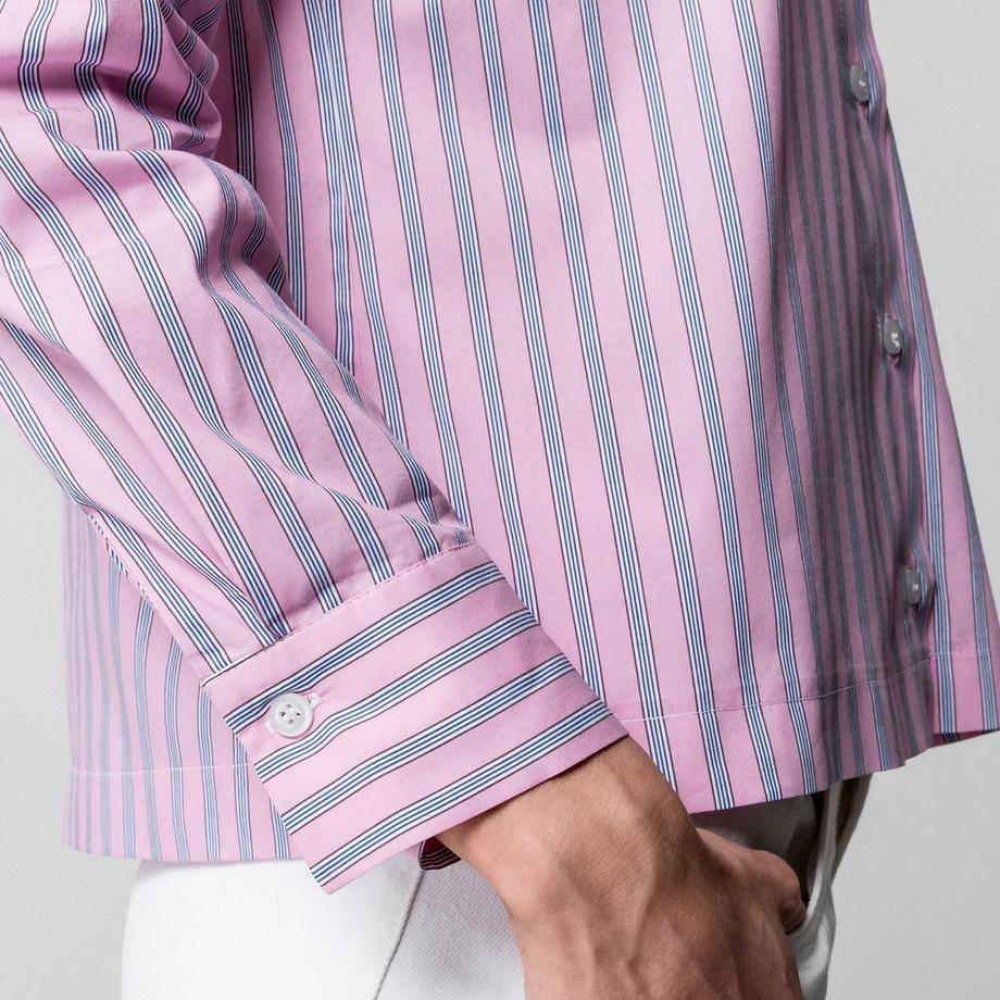 Manor Woman Camicia a Righe Maniche Lunghe  