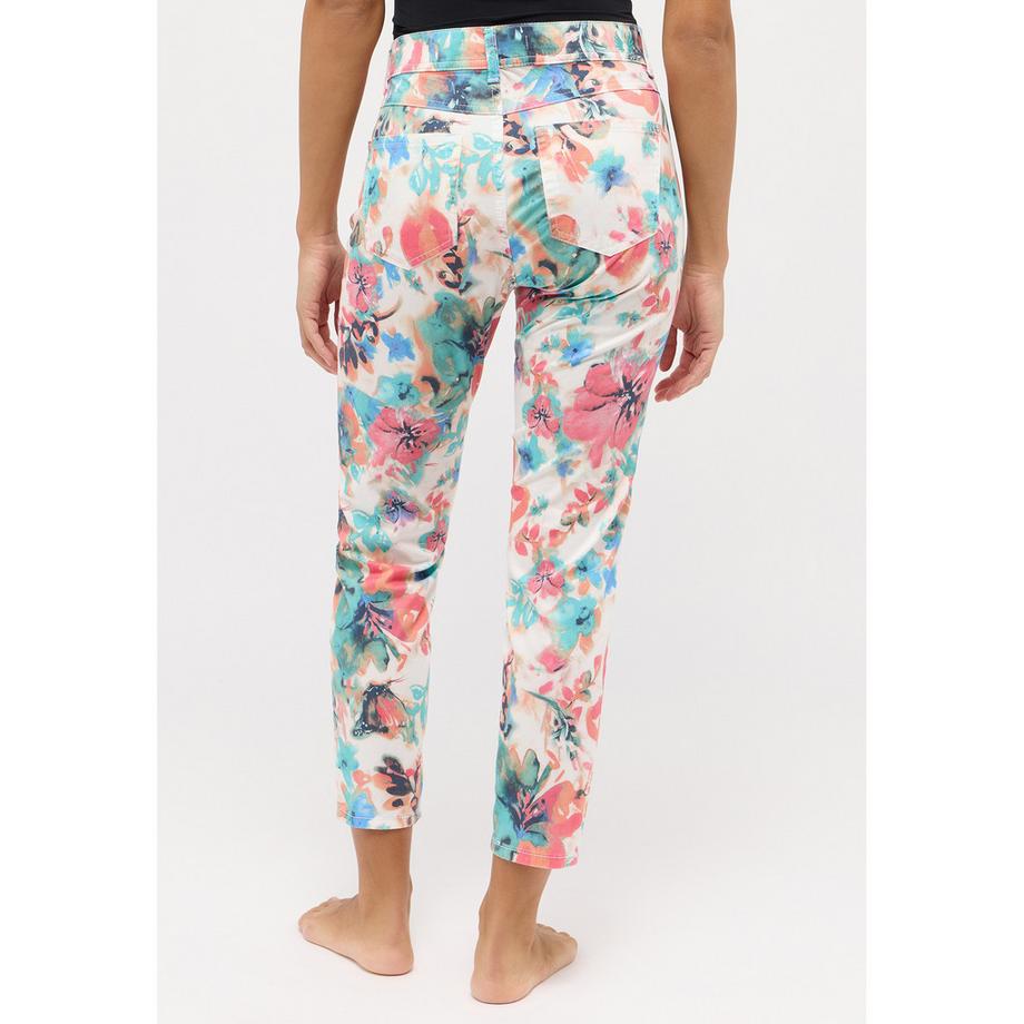 ANGELS Ornella Pantaloni Cropped Stampa Floreale  