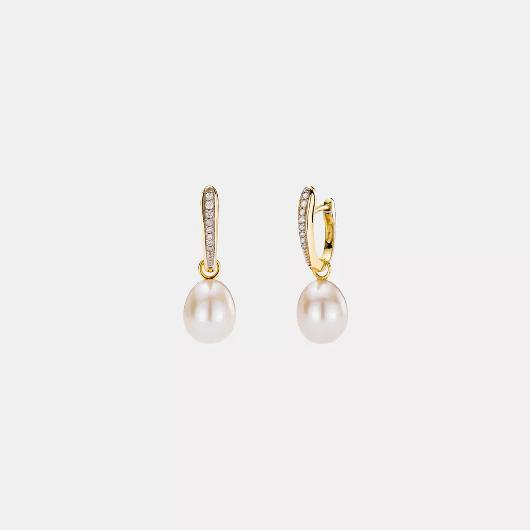 Puro® - Ohrringe, One Size, Gelbgold