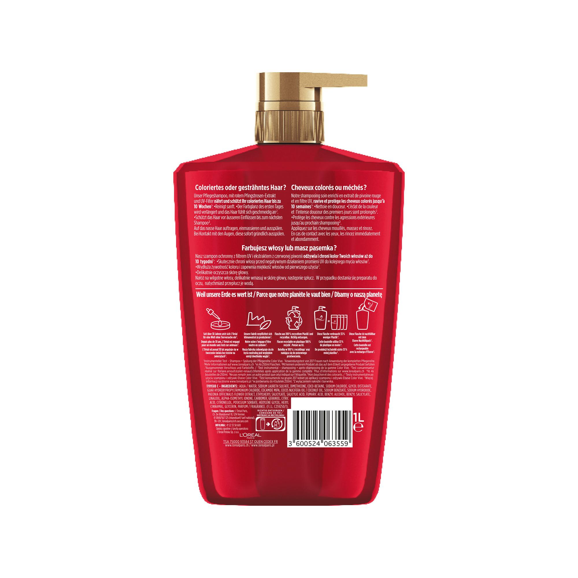 ELSEVE Color-Vive Shampooing Soin Protection de Couleur 